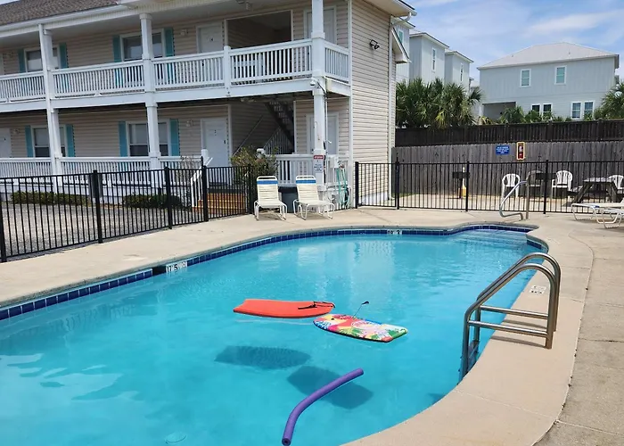 Walk To Beach-sleeps 8-pool-king Suite-family Condo-beach Chairs